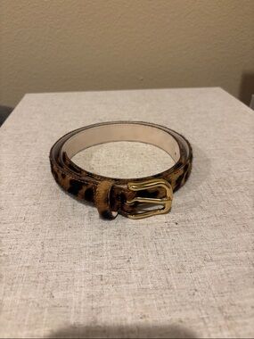 Aureum pony hair belt